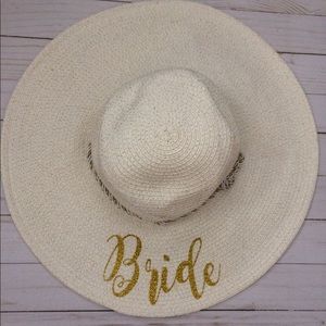 Bride floppy sun hat